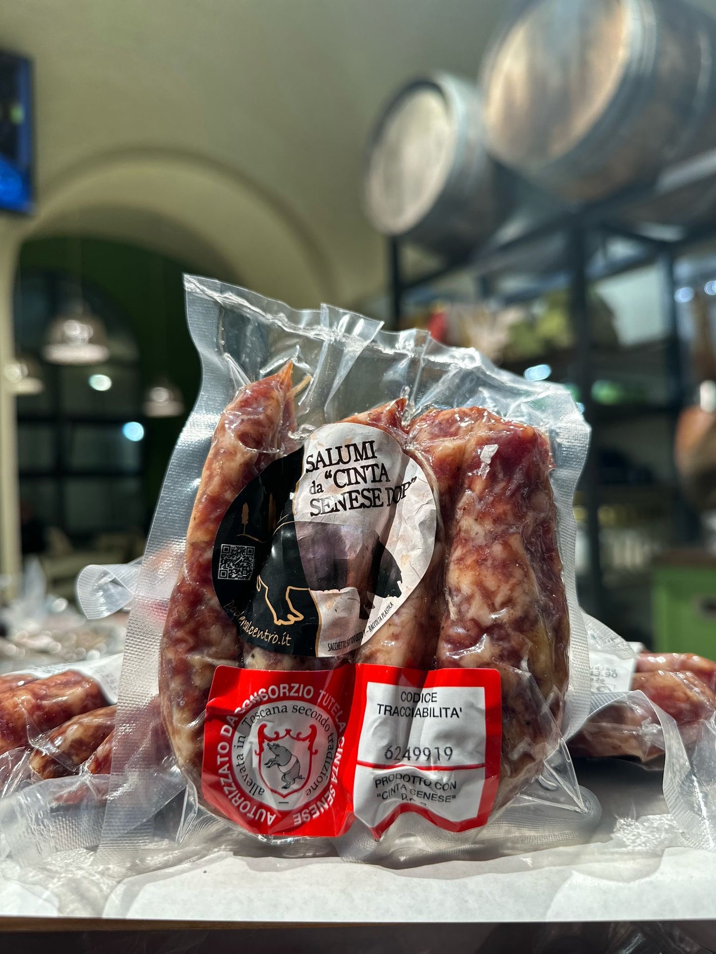 Salsiccia Stagionata Cinta Senese DOP